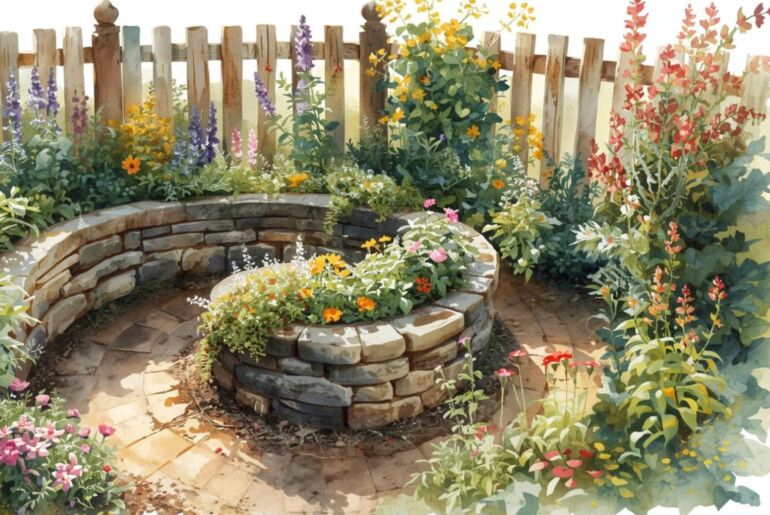 Kräuterspirale anlegen