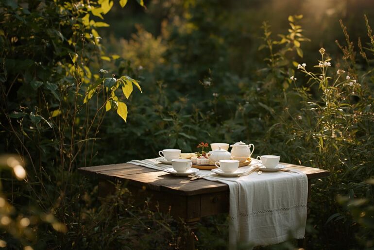 Tea Time mit Bäumen