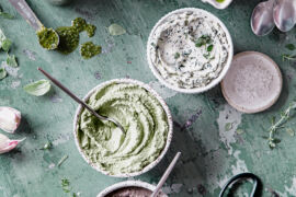 Bohnencreme mit Kräutern Foto Sonja Sitta