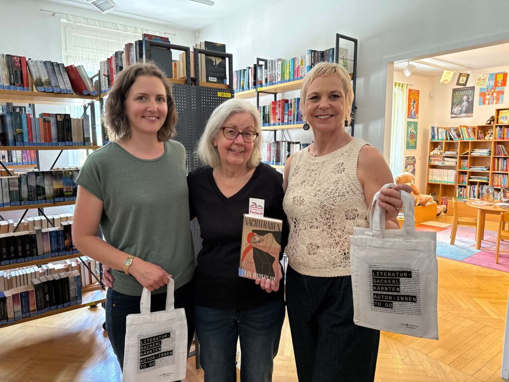 Literatursackerl Kärnten in der Bücherei in Ferlach